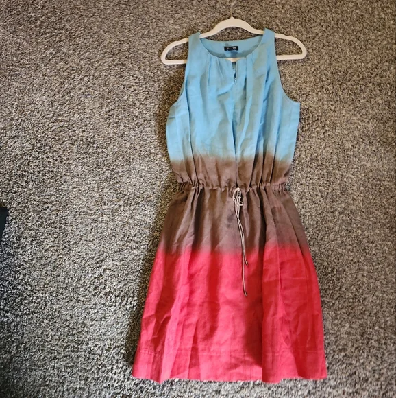 knee length dresses for ladies Nysa Linen Drawstring Short Dress main image 1